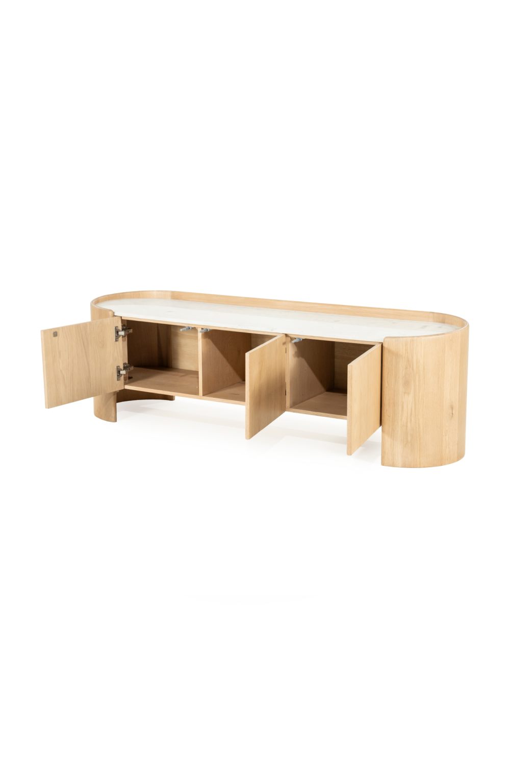 Marble Top Oak TV Cabinet | Oroa.com
