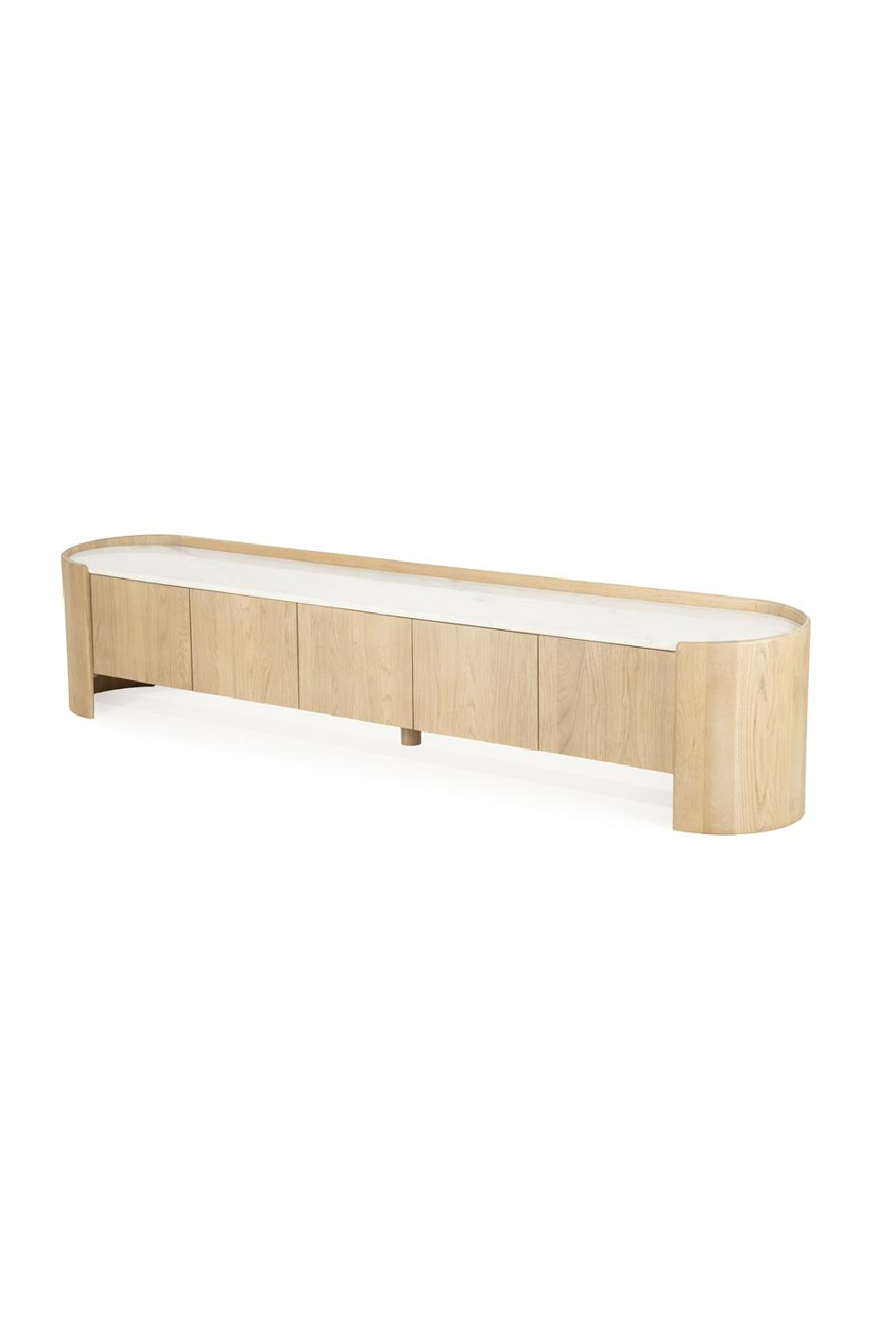 Marble Top Oak TV Cabinet | Oroa.com