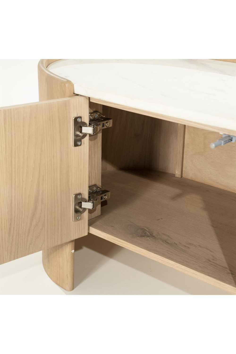 Marble Top Oak TV Cabinet | Oroa.com