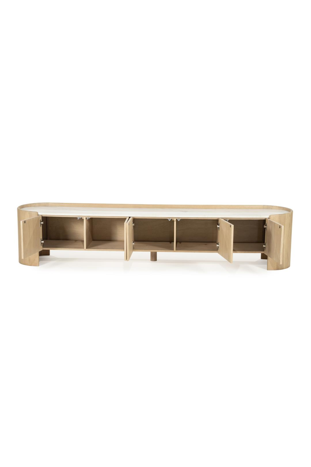 Marble Top Oak TV Cabinet | Oroa.com