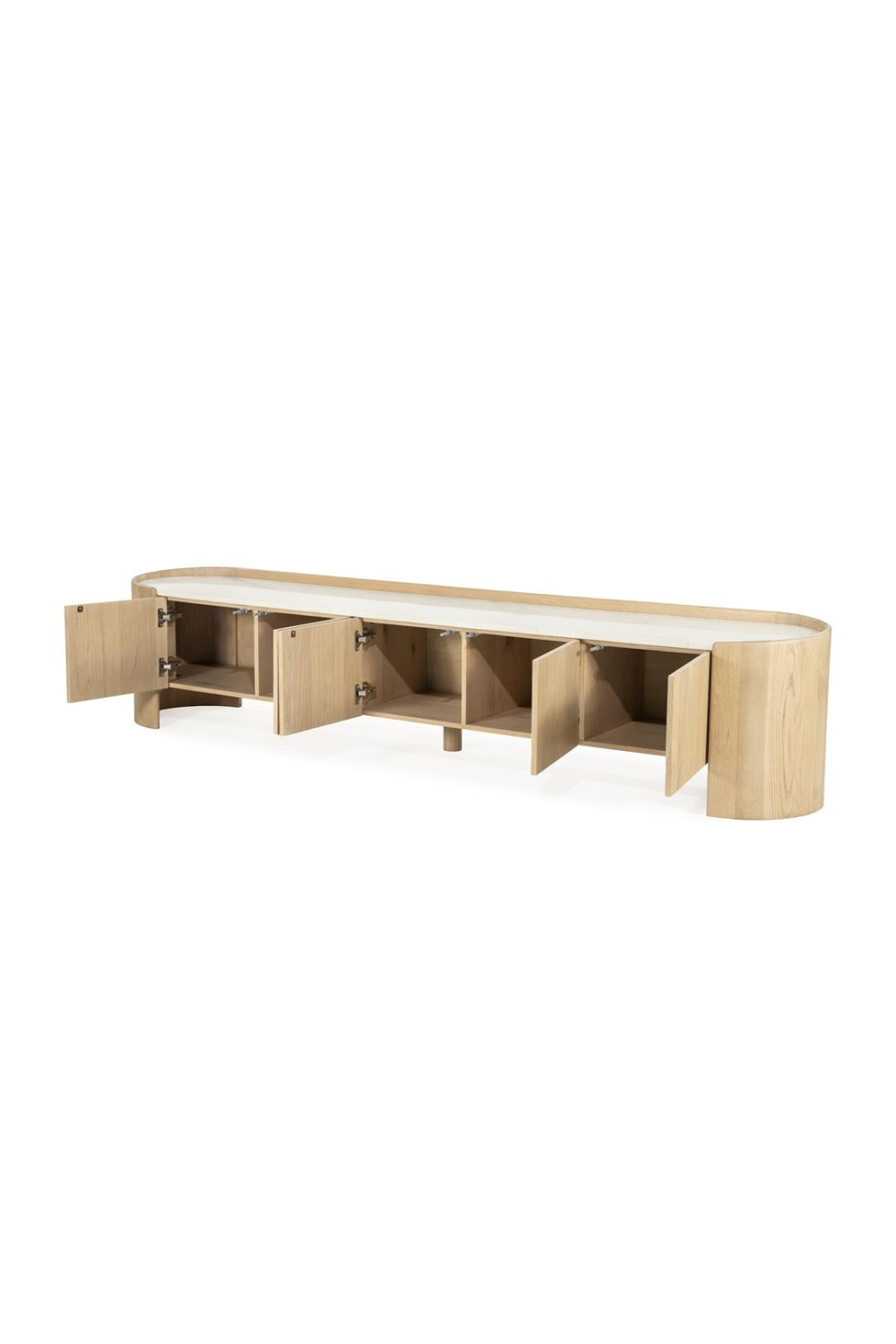 Marble Top Oak TV Cabinet | Oroa.com