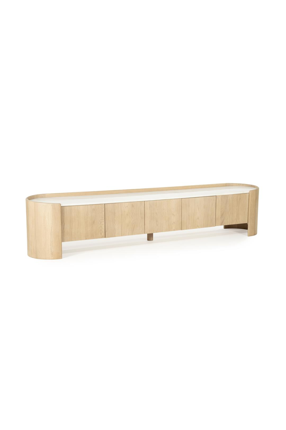 Marble Top Oak TV Cabinet | Oroa.com
