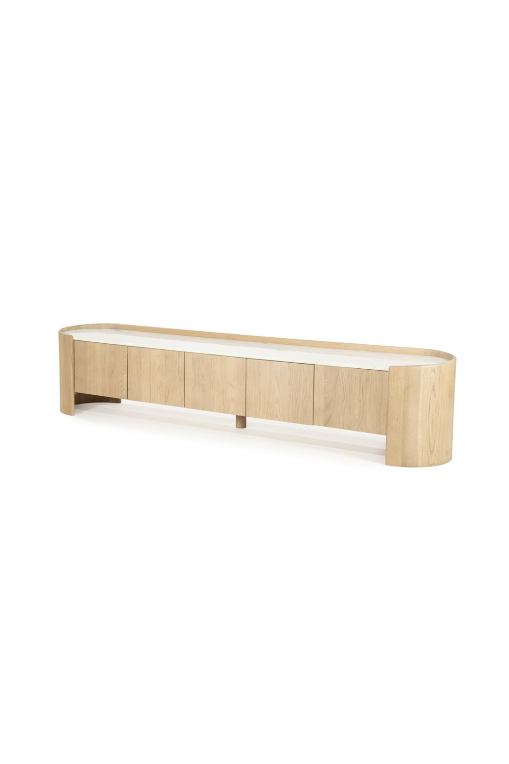 Marble Top Oak TV Cabinet | Oroa.com