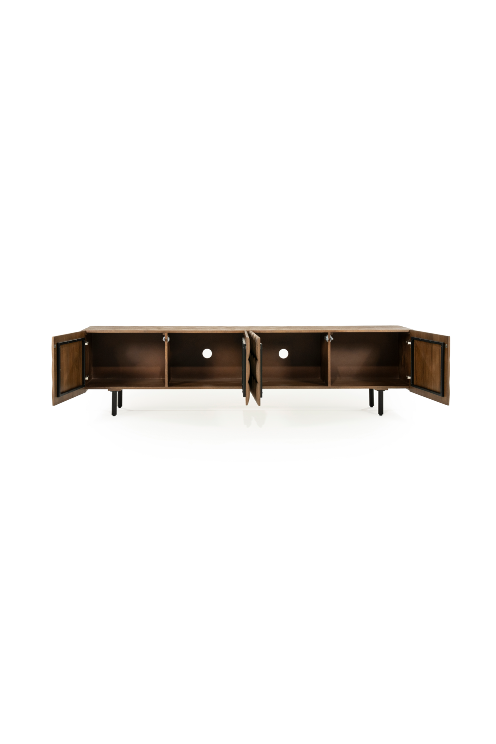Carved Mango Wood TV Cabinet | Eleonora Felix | OROA.com