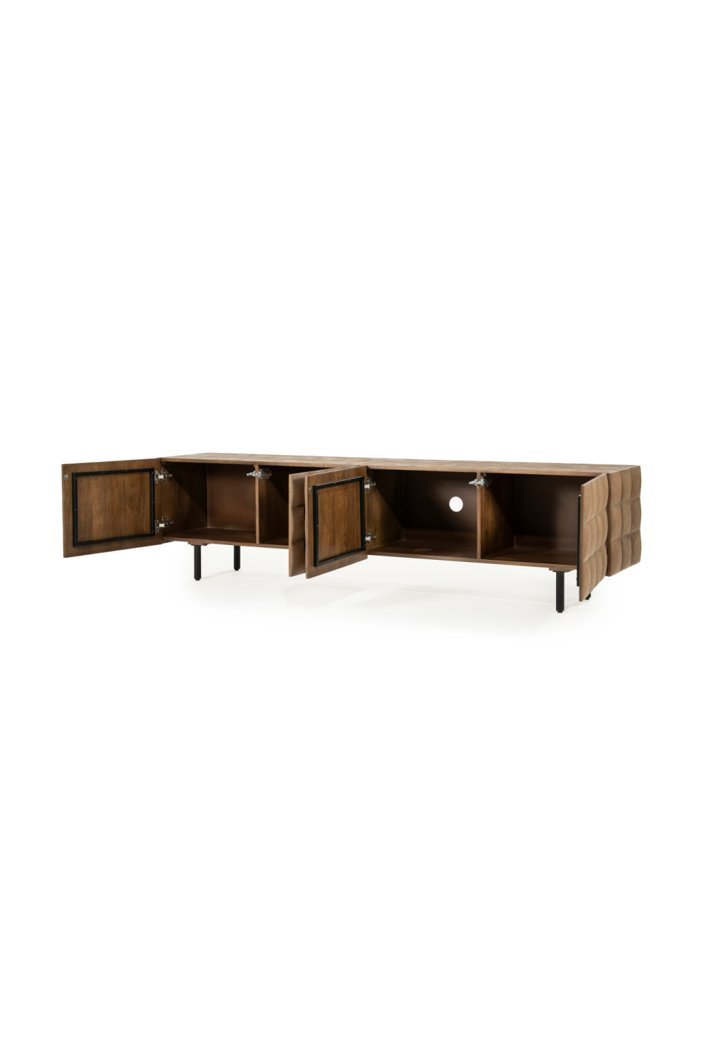Carved Mango Wood TV Cabinet | Eleonora Felix | OROA.com