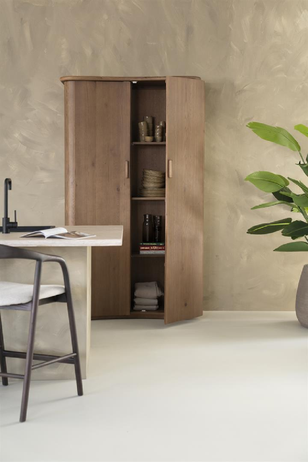 Lacquered Oak 2-Door Cabinet | Eleonora Josh | Oroa.com