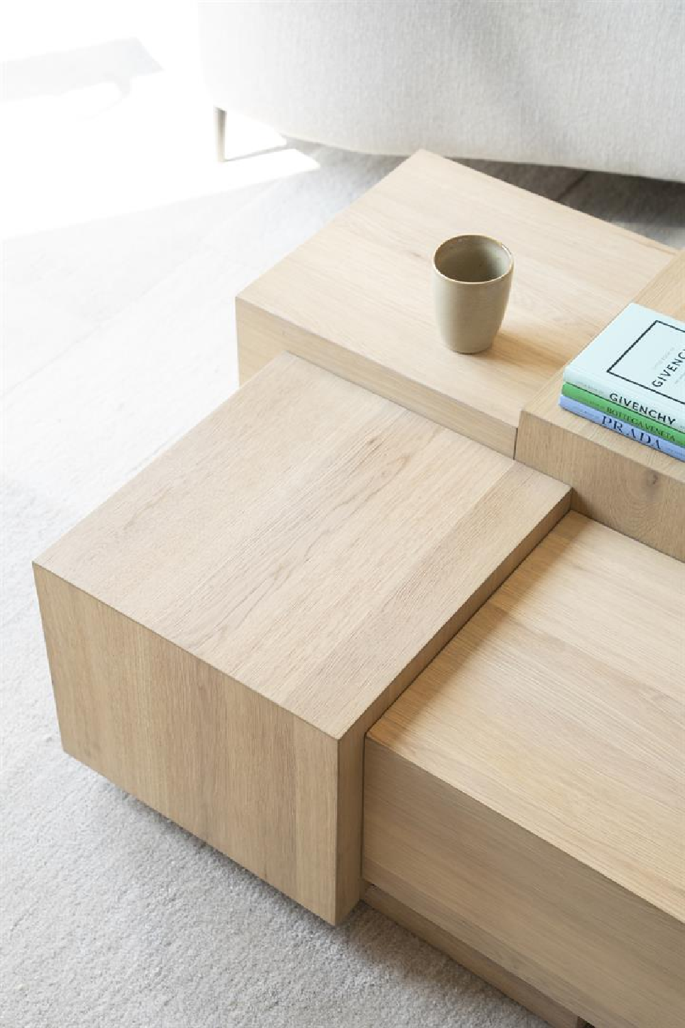 Multilayered Square Oak Coffee Table | Oroa.com