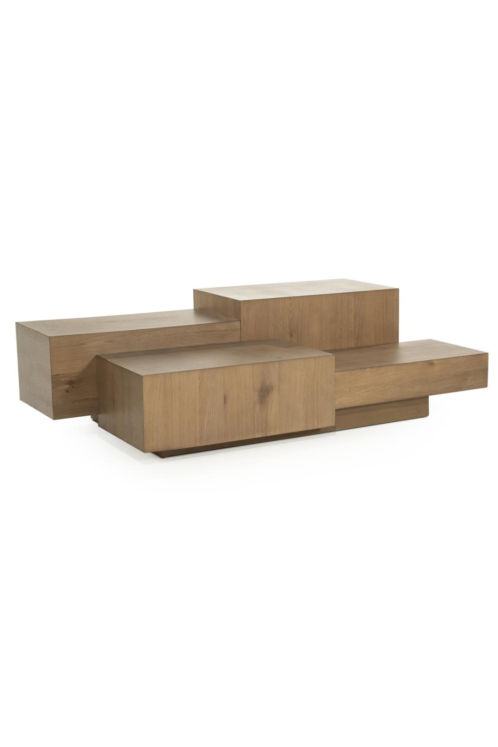 Multilayered Rectangular Oak Coffee Table | Oroa.com