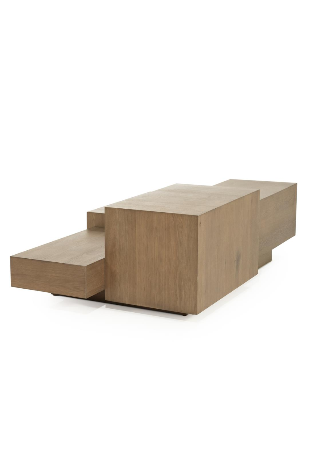 Multilayered Rectangular Oak Coffee Table | Oroa.com