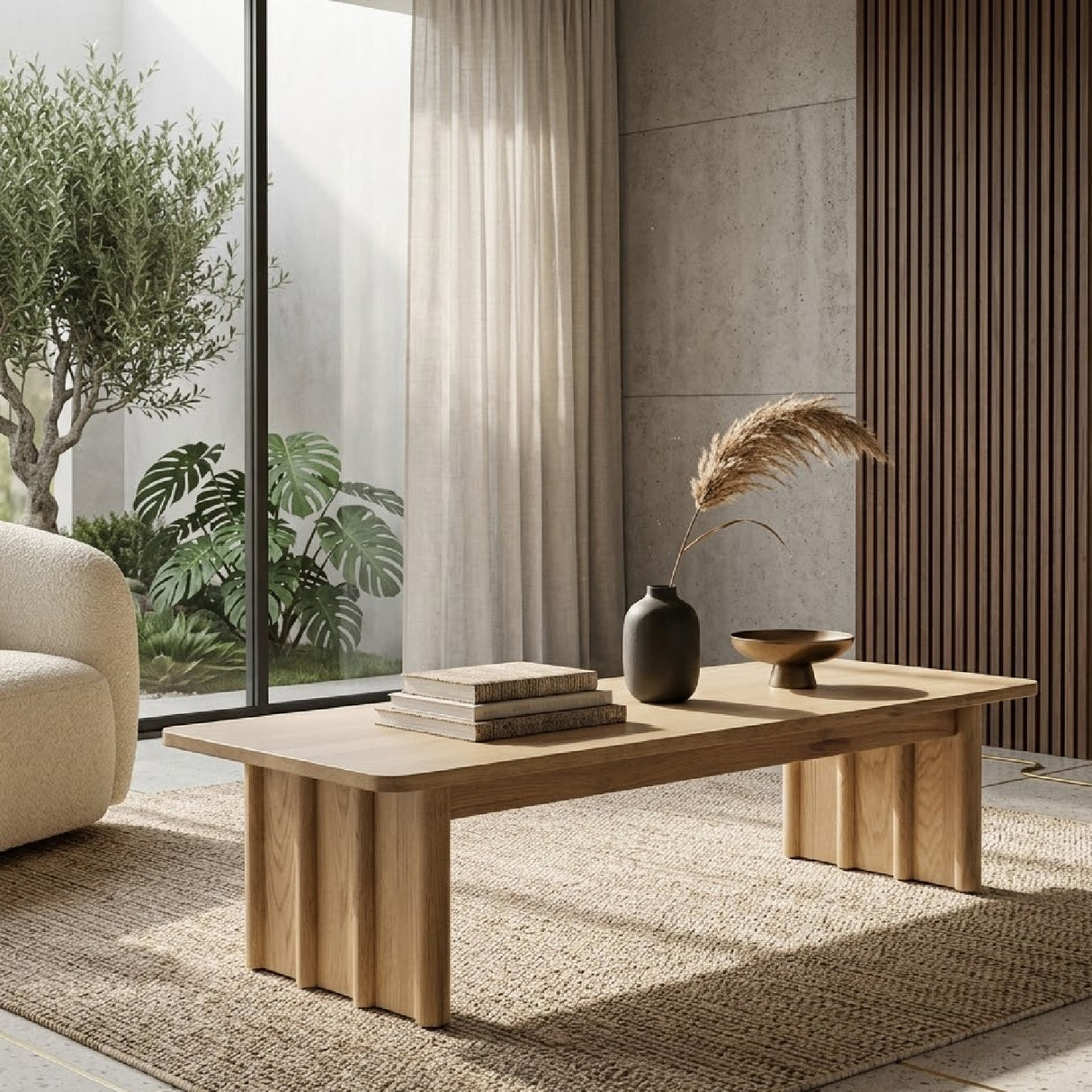 Rectangular Oak Coffee Table L | Oroa.com