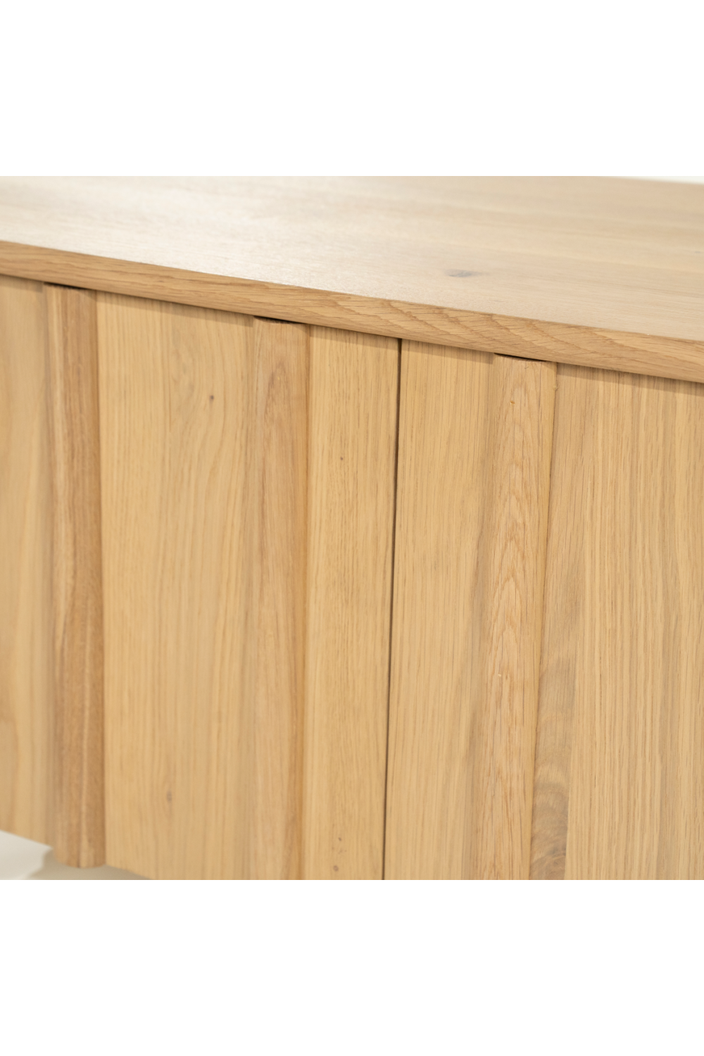 Oak Wood 4-Door TV Cabinet | Oroa.com