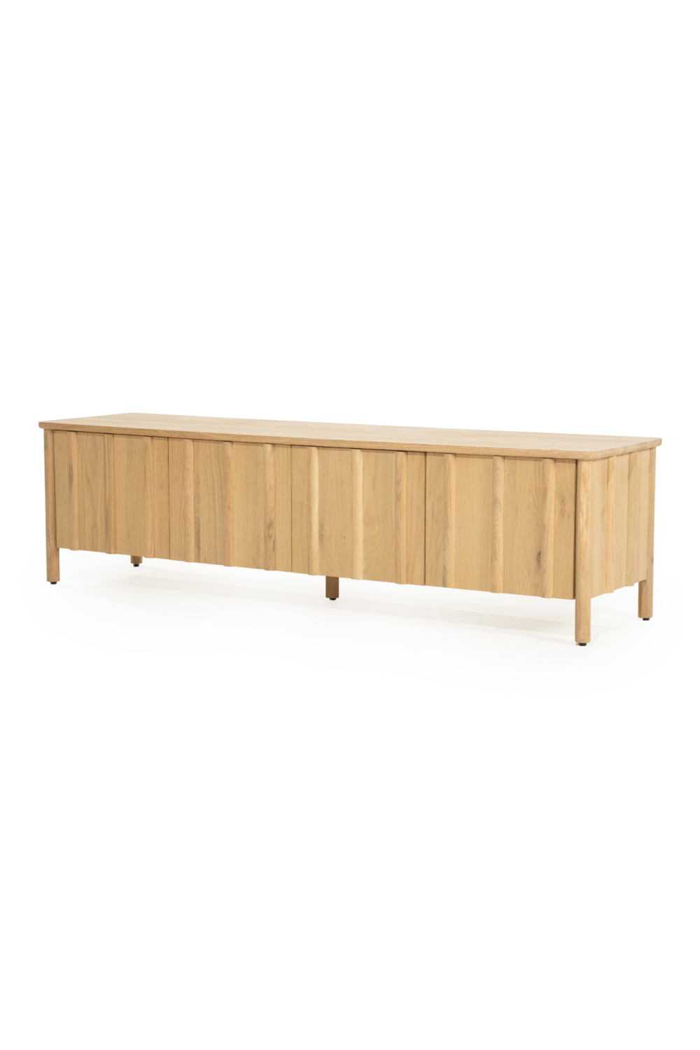 Oak Wood 4-Door TV Cabinet | Eleonora Jake | OROA.com