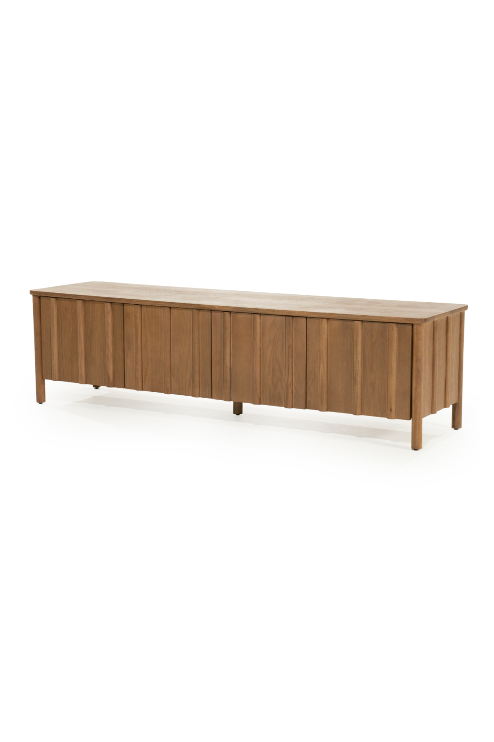Oak Wood 4-Door TV Cabinet | Eleonora Jake | OROA.com