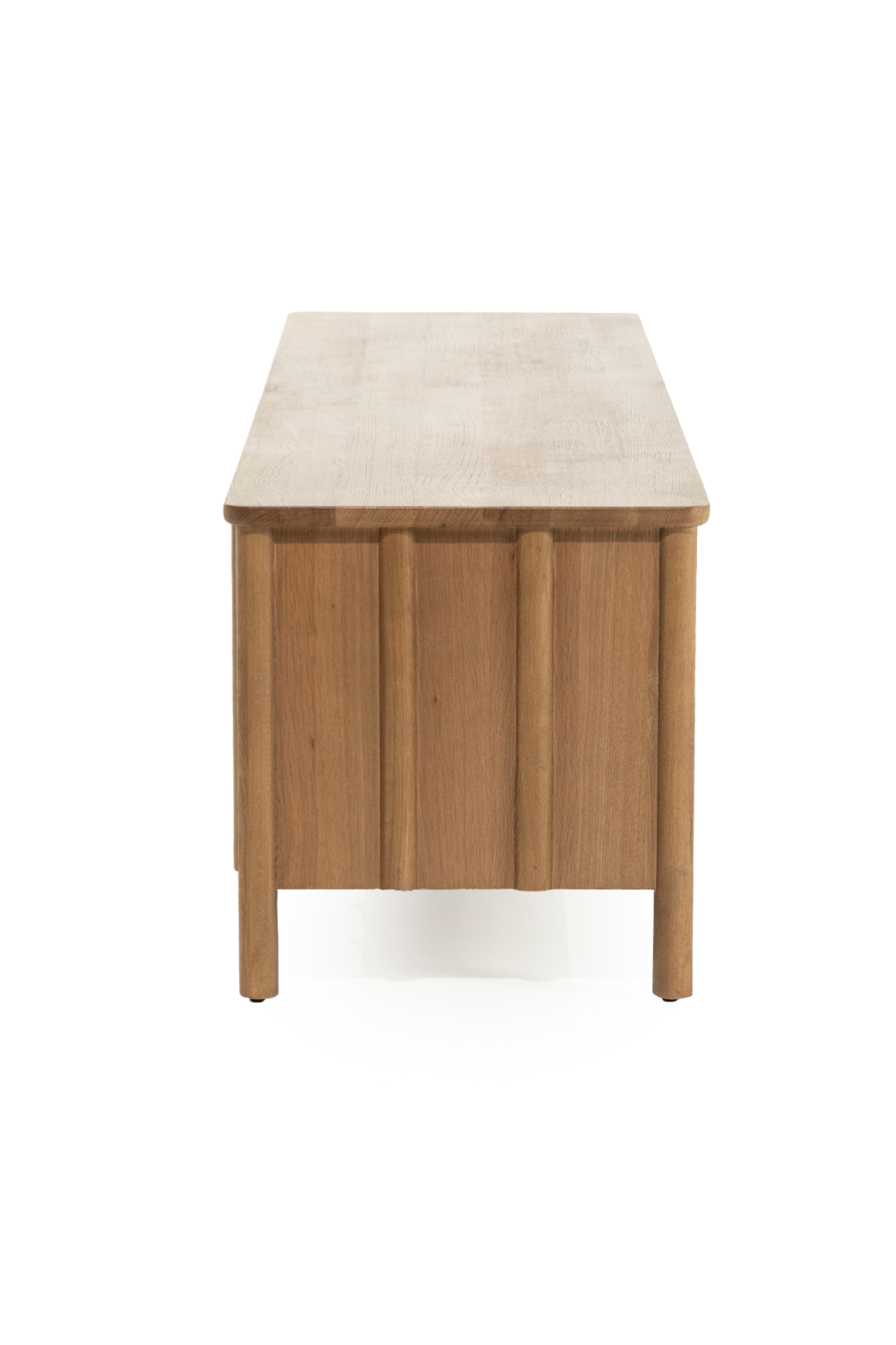 Oak Wood 4-Door TV Cabinet | Eleonora Jake | OROA.com