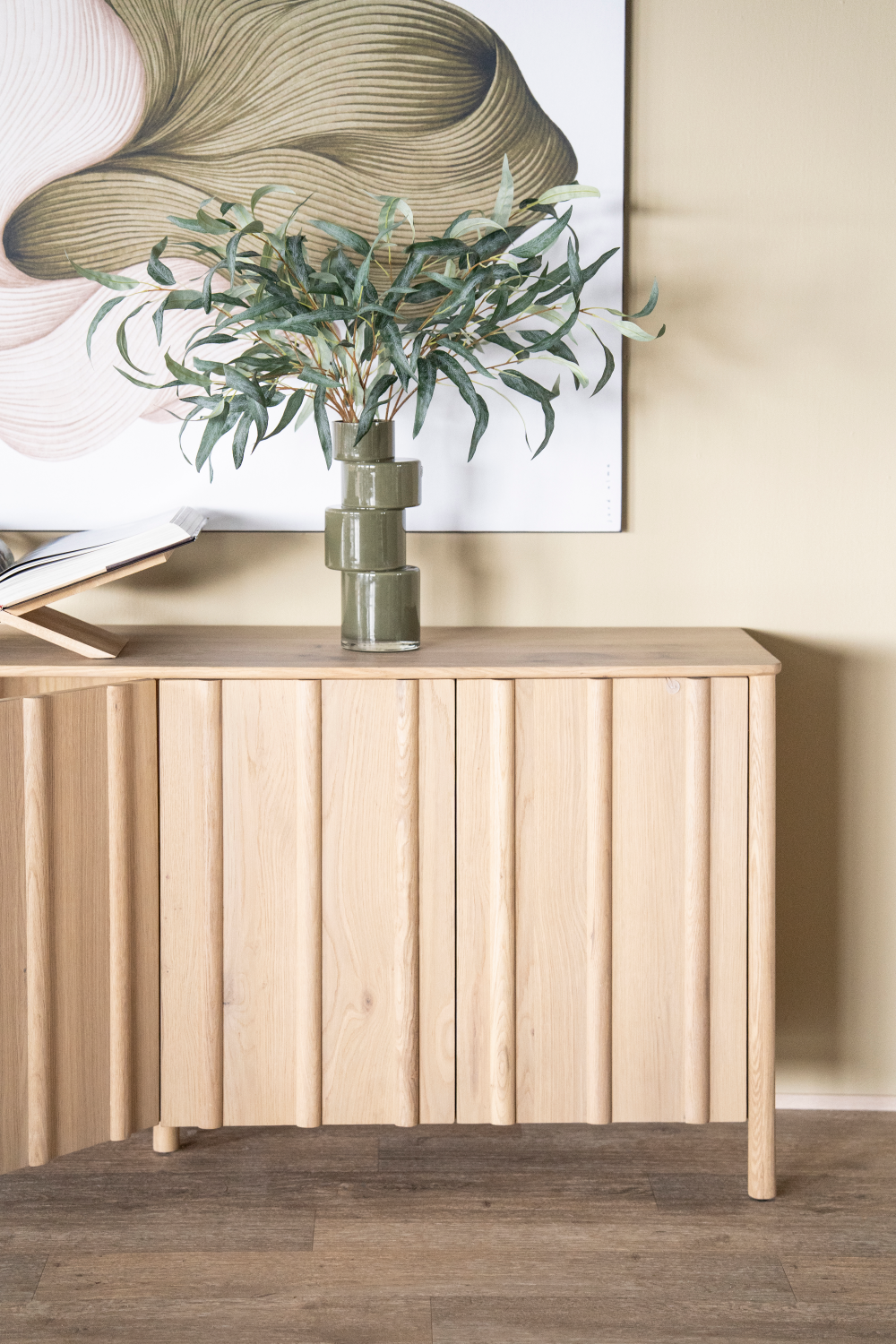 Oak Wood 4-Door Sideboard | Oroa.com