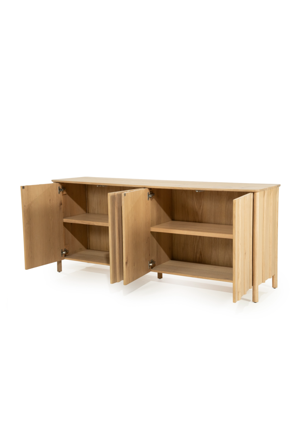 Oak Wood 4-Door Sideboard | Oroa.com