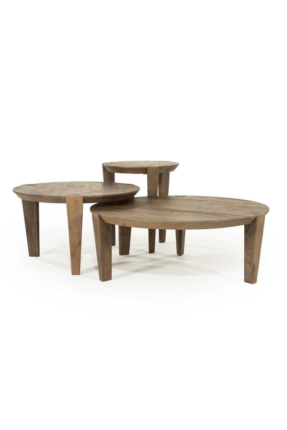 Round Mango Wood Coffee Table | Oroa.com