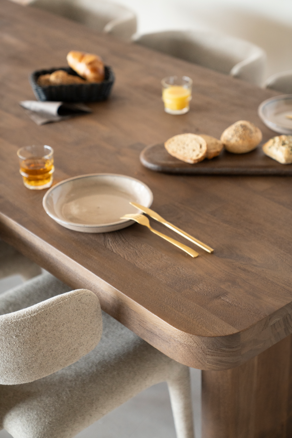 Brushed Mango Wood Dining Table | Eleonora Edward | OROA.com