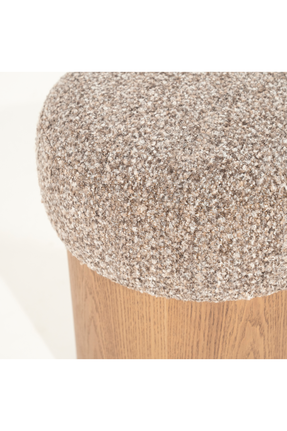 Cushioned Ash Wood Stool | Oroa.com