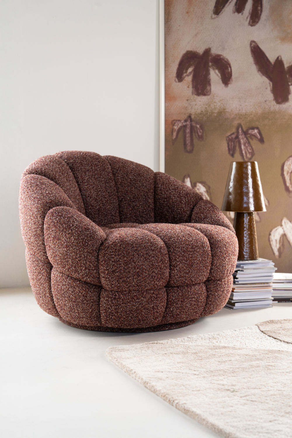 Round Channeled Lounge Chair | Oroa.com