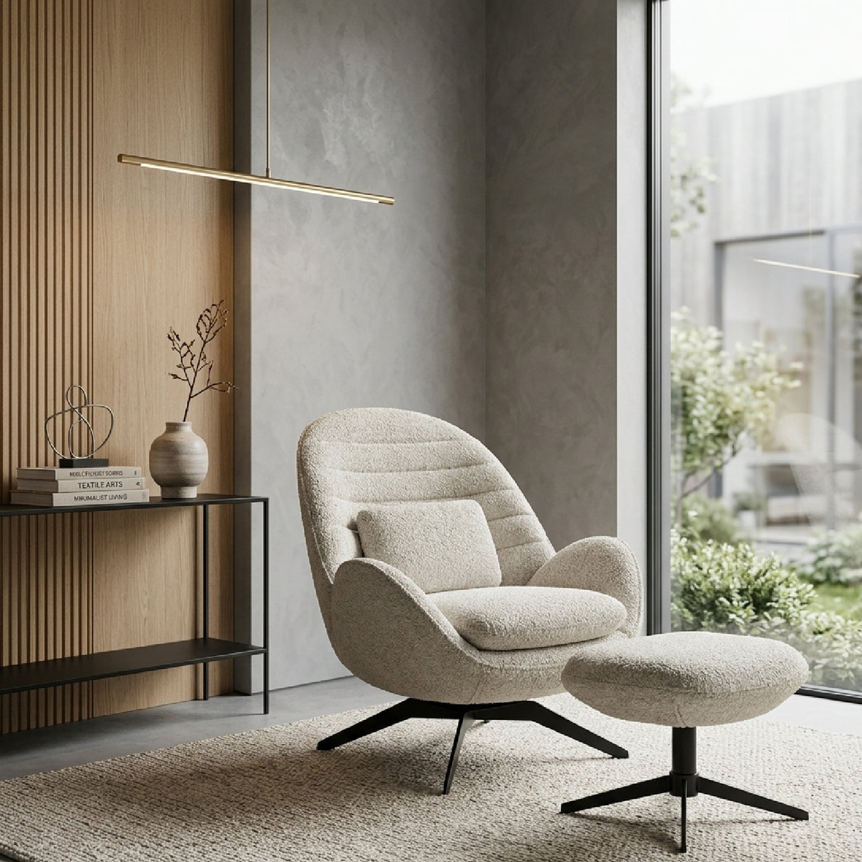 Arched-Back Lounge Chair | Oroa.com