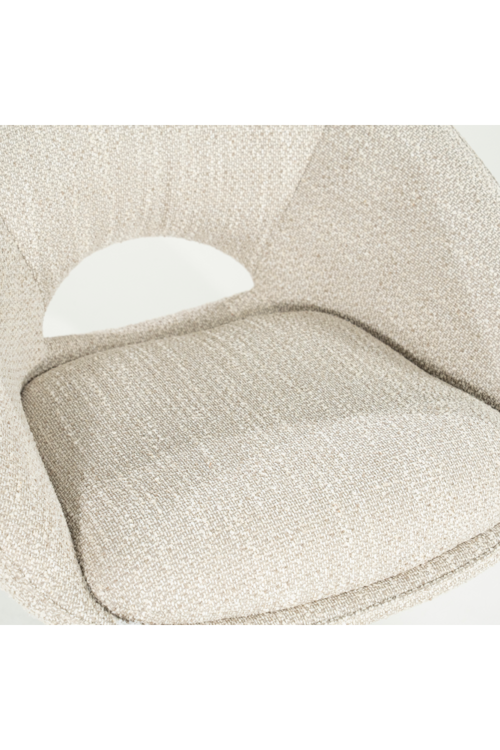 Rounded Open-Back Swivel Chair | Oroa.com