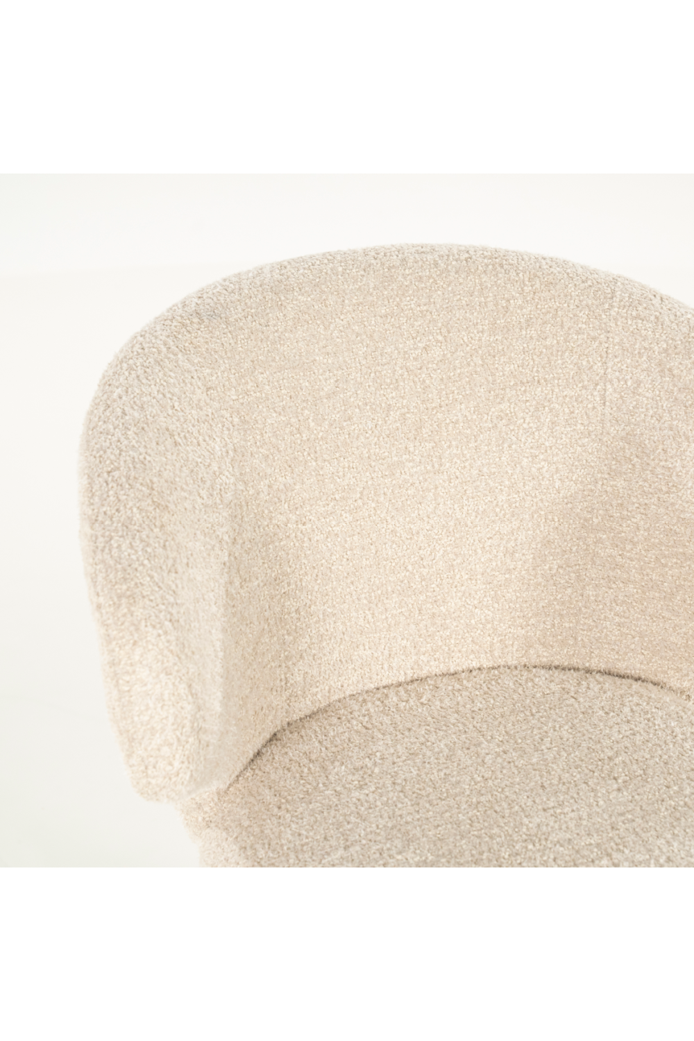 Curved Back Upholstered Dining Chair | Oroa.com