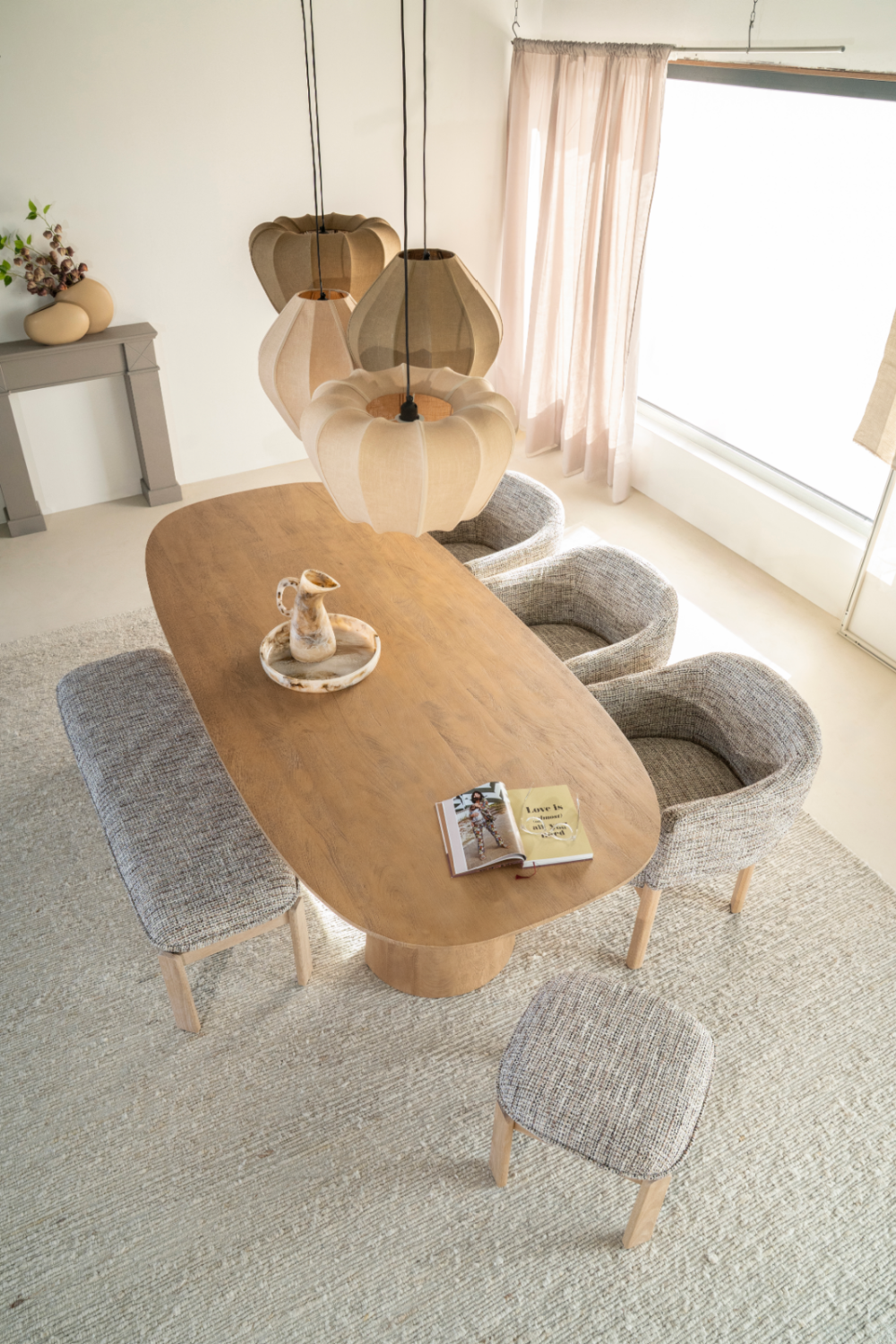 Cushioned Oak Bench | Oroa.com