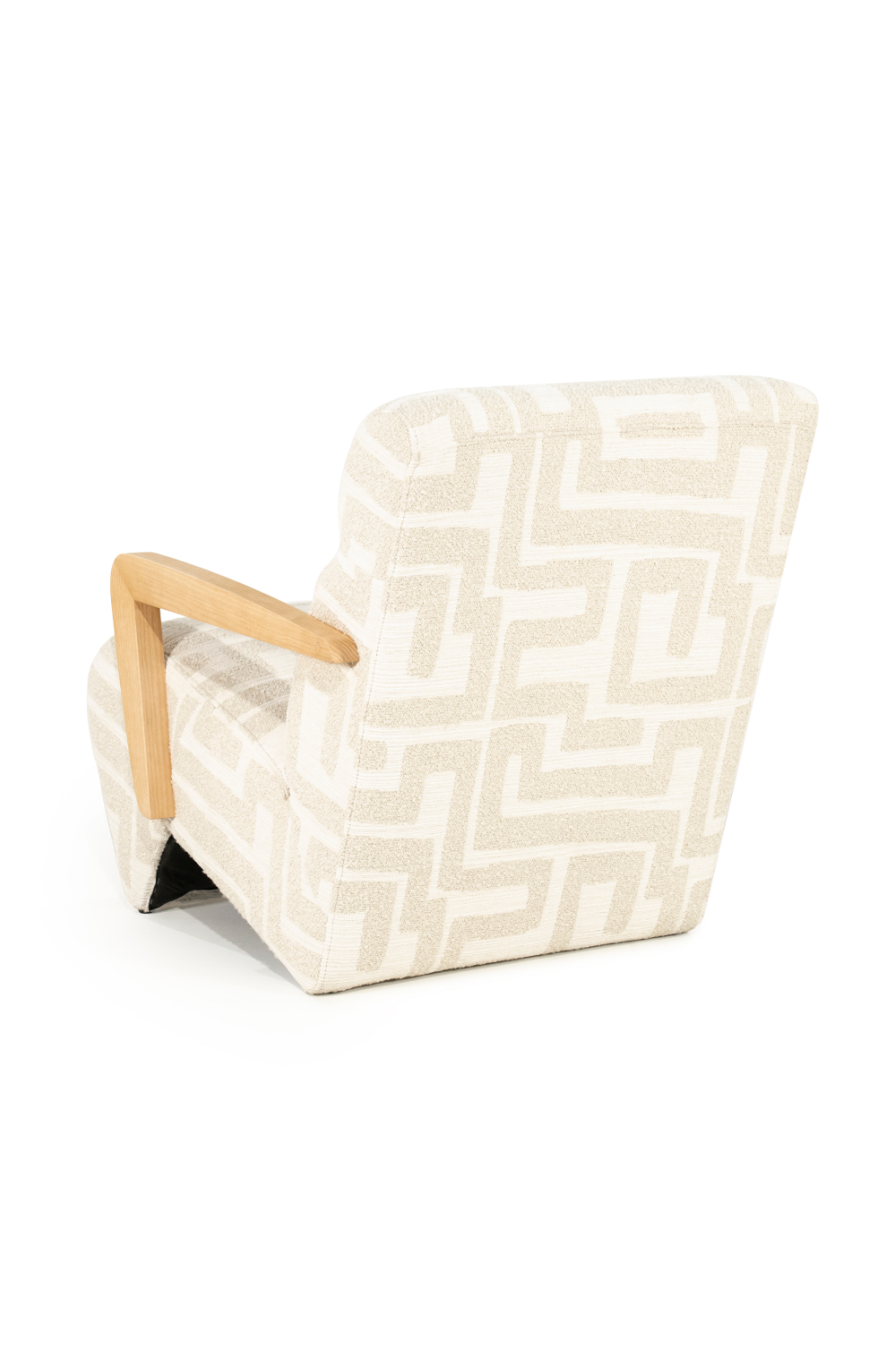 Printed Fabric Lounge Armchair | Oroa.com