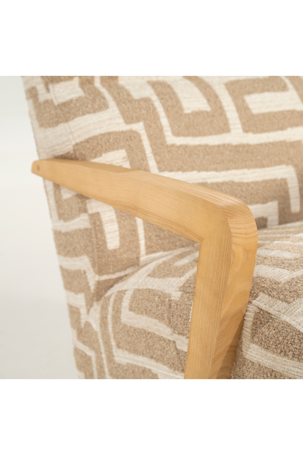 Printed Fabric Lounge Armchair | Oroa.com
