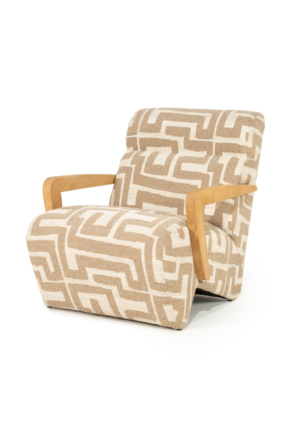 Printed Fabric Lounge Armchair | Oroa.com