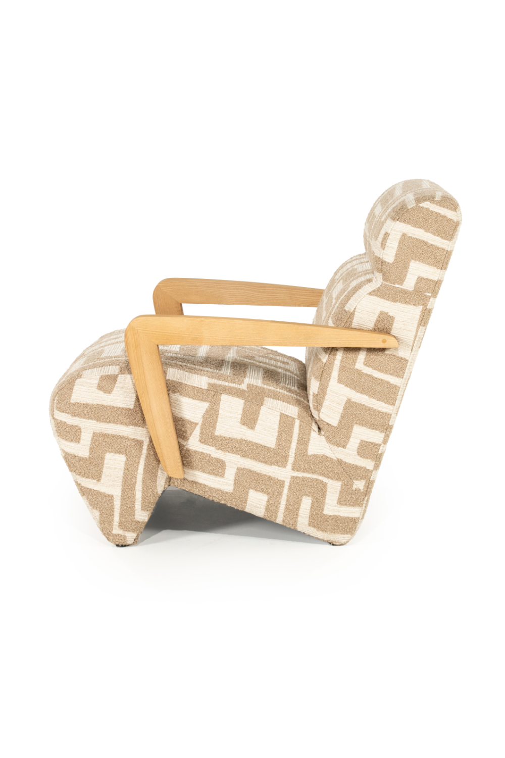 Printed Fabric Lounge Armchair | Oroa.com