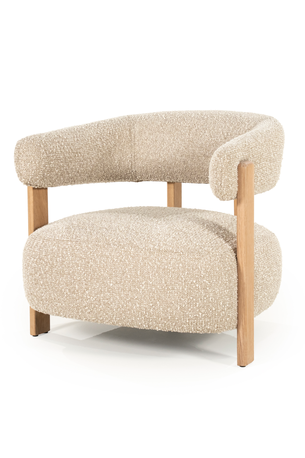 Curved Back Lounge Armchair | Oroa.com