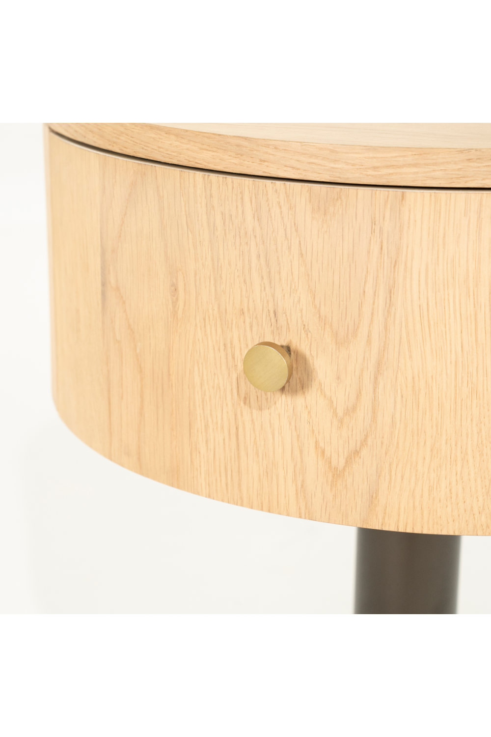 Oak Pedestal Drawer Nightstand | Oroa.com