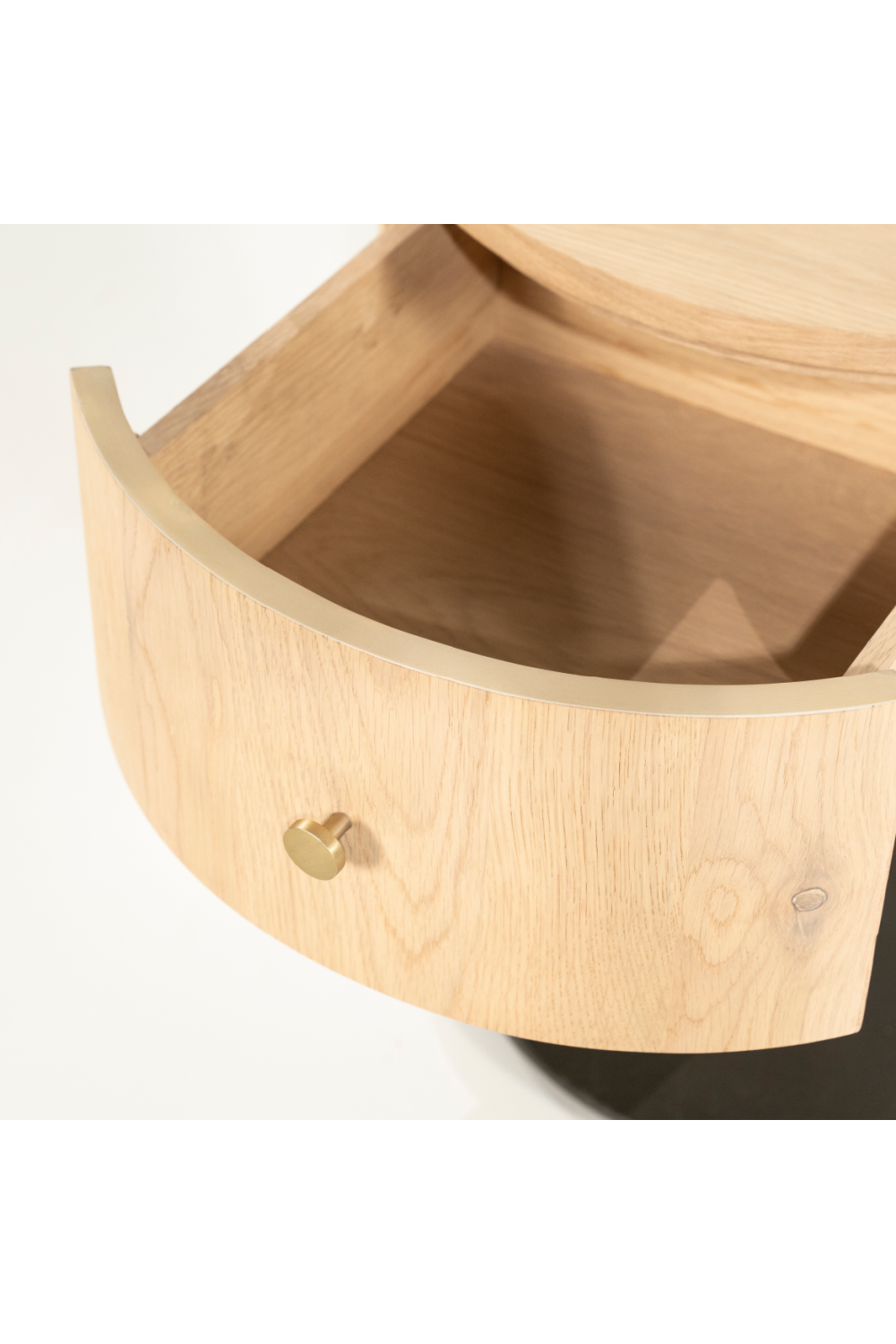 Oak Pedestal Drawer Nightstand | Oroa.com