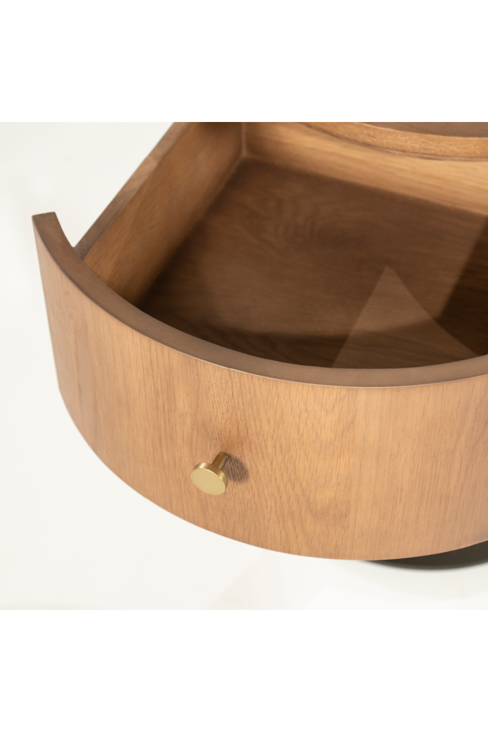 Oak Pedestal Drawer Nightstand | Oroa.com