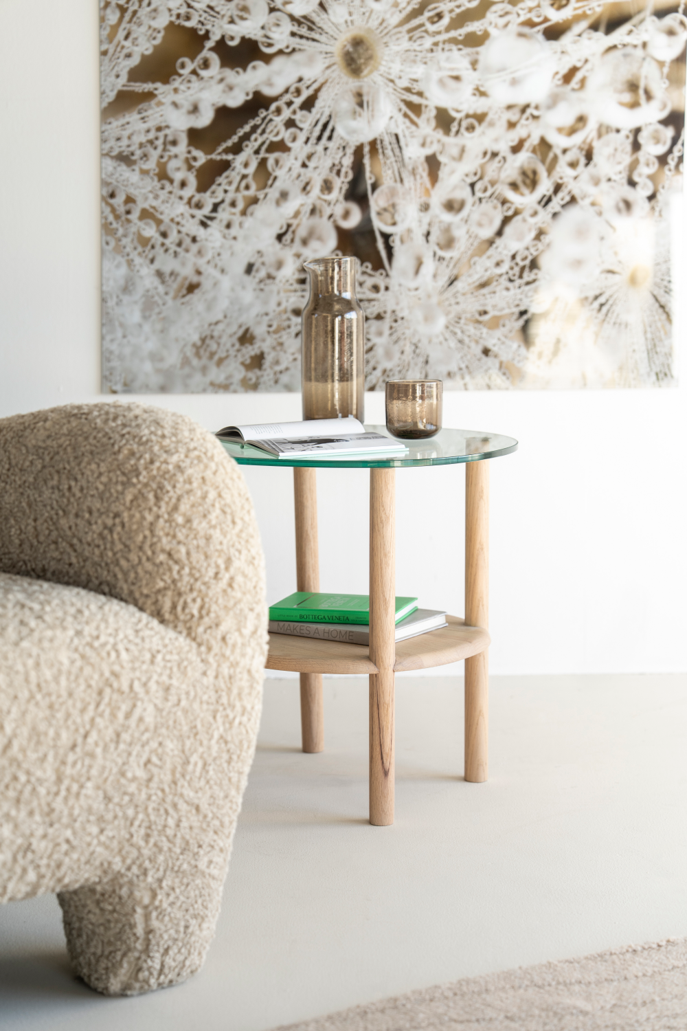 Glass Top Side Table | Oroa.com