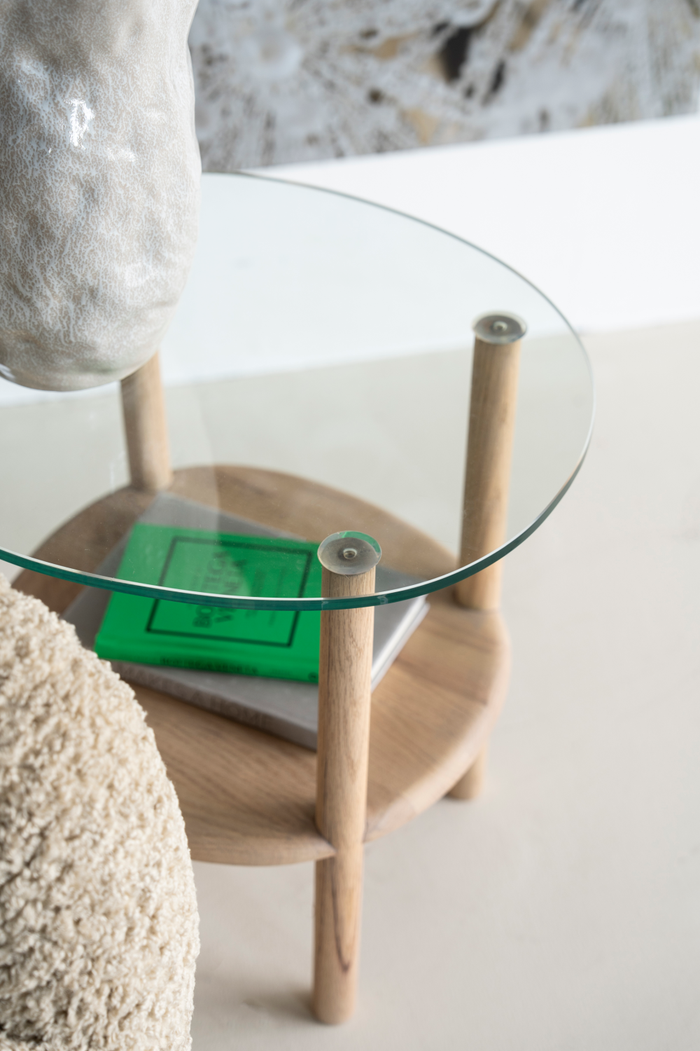 Glass Top Side Table | Eleonora Cleo | Oroa.com