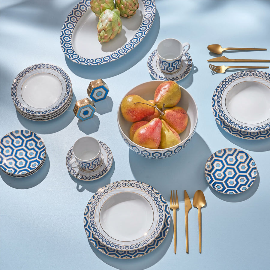 Hexagon Pattern Porcelain Serving Bowl | Jonathan Adler Newport | Oroa.com