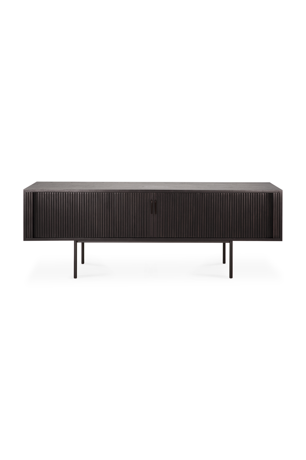 Black Teak TV Cupboard | Ethnicraft Roller Max | Oroa.com