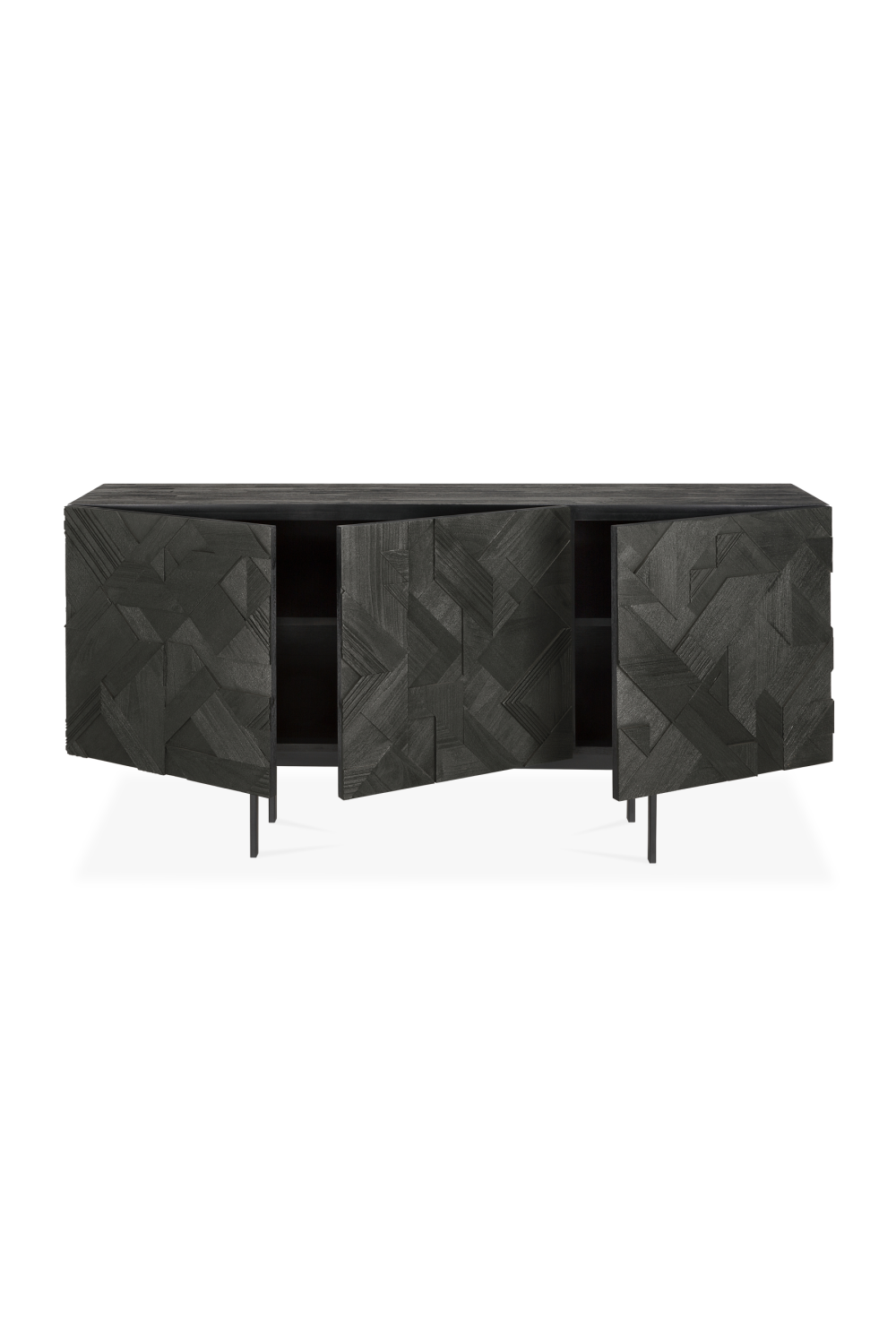 Black Teak Sideboard – Graphic – teak finish alternate view 22