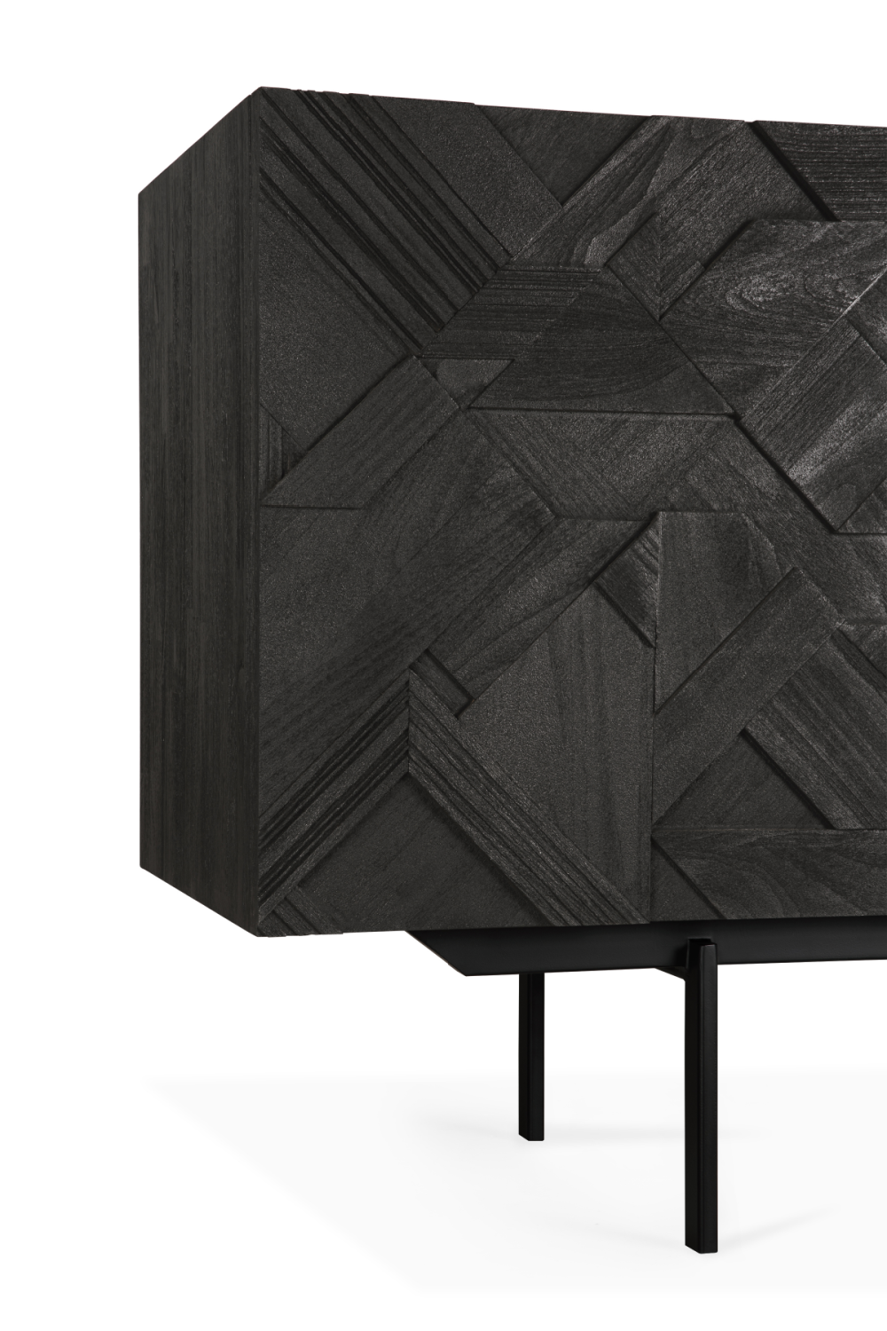 Black Teak Sideboard – Graphic – teak finish alternate view 20