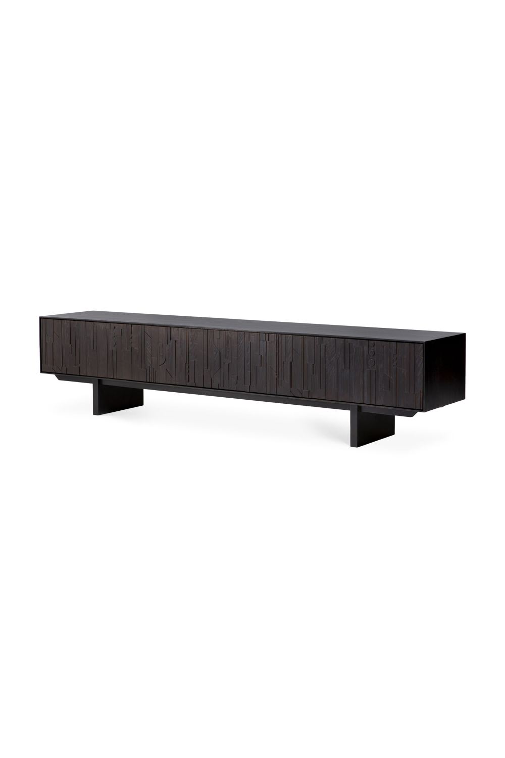Black Mahogany TV Cabinet | Ethnicraft Mosaic | Oroa.com