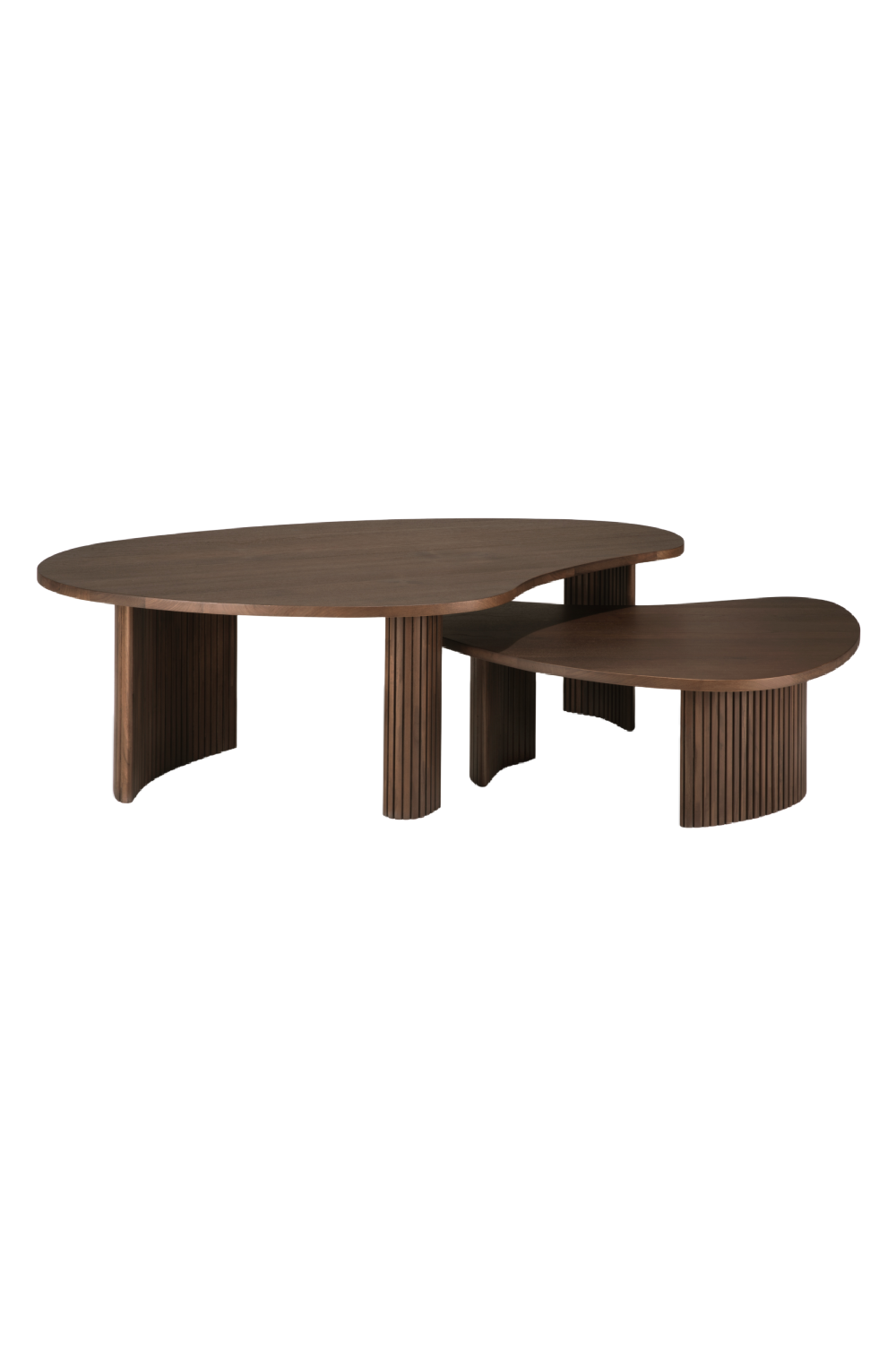 Teak Pebble-Shaped Coffee Table | Ethnicraft Boomerang | Oroa.com