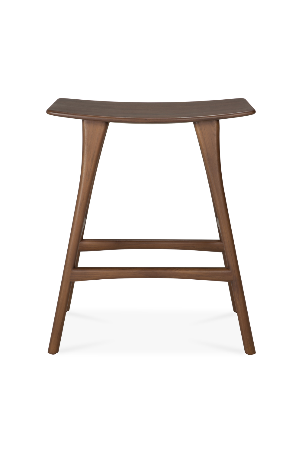 Varnished Teak Counter Stool | Ethnicraft Osso | Oroa.com