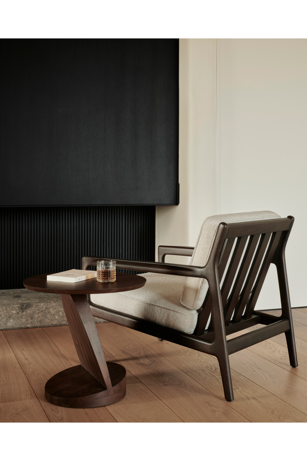 Solid Teak Side Table | Ethnicraft Oblic | OROA.com