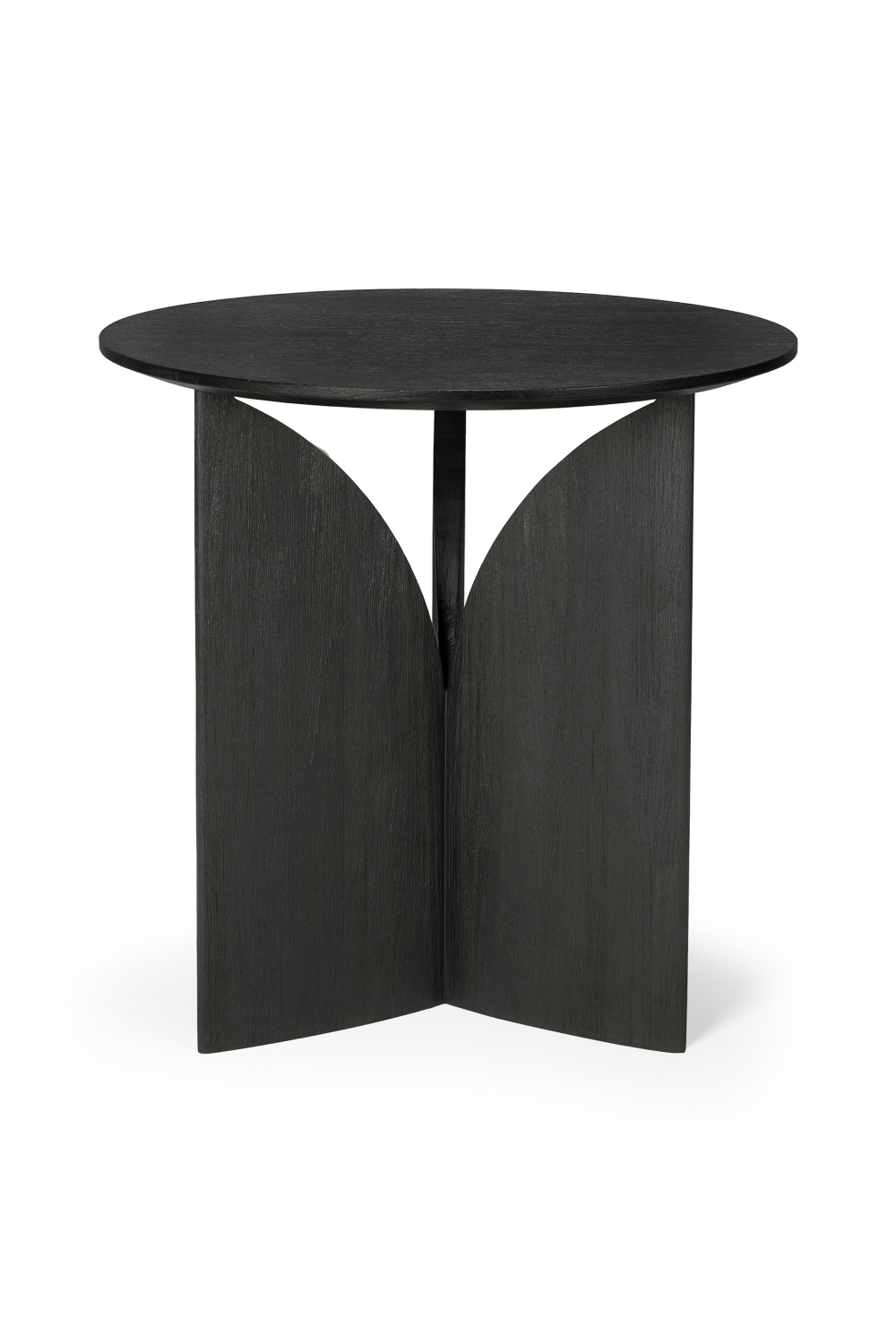 Black Teak Side Table | Ethnicraft Fin | OROA.com