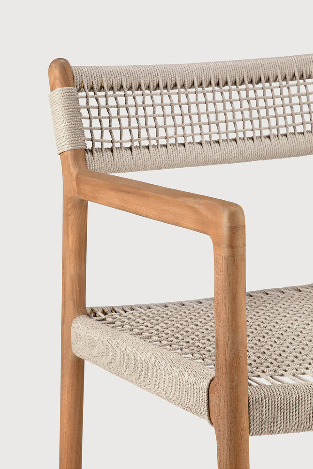 Beige Woven Outdoor Dining Chair | Ethnicraft Jack | Oroa.com