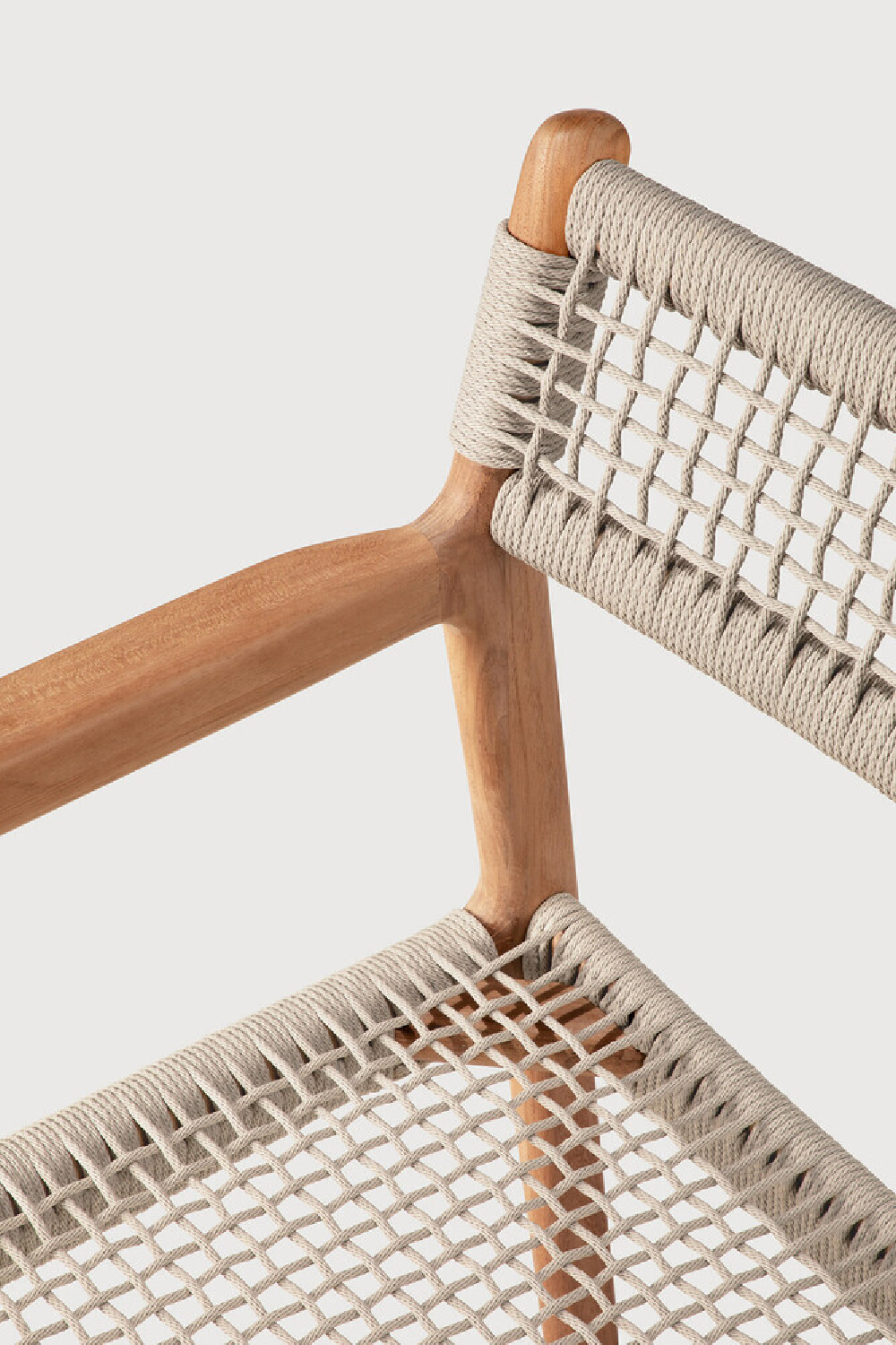 Beige Woven Outdoor Dining Chair | Ethnicraft Jack | Oroa.com