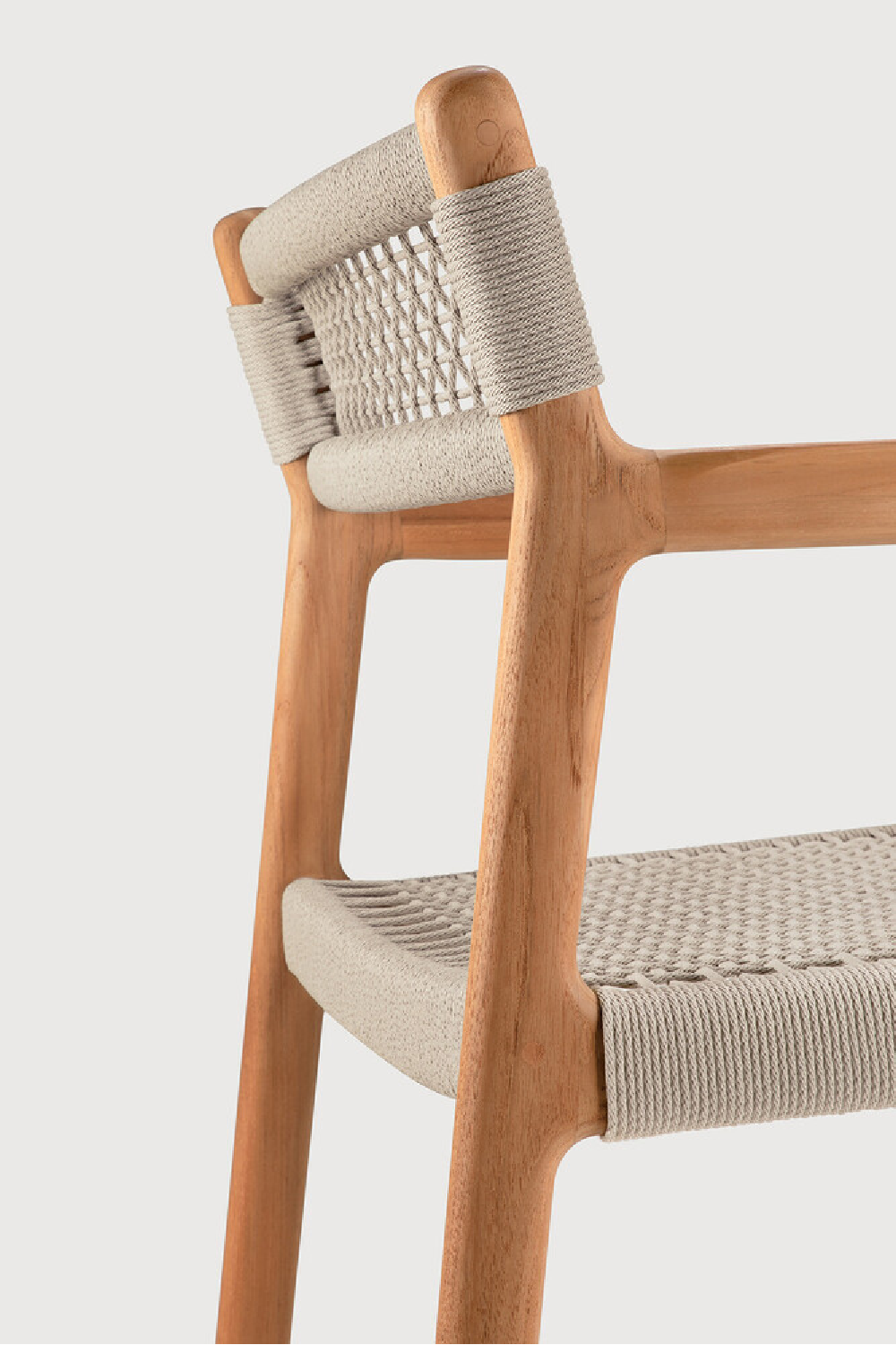 Beige Woven Outdoor Dining Chair | Ethnicraft Jack | Oroa.com